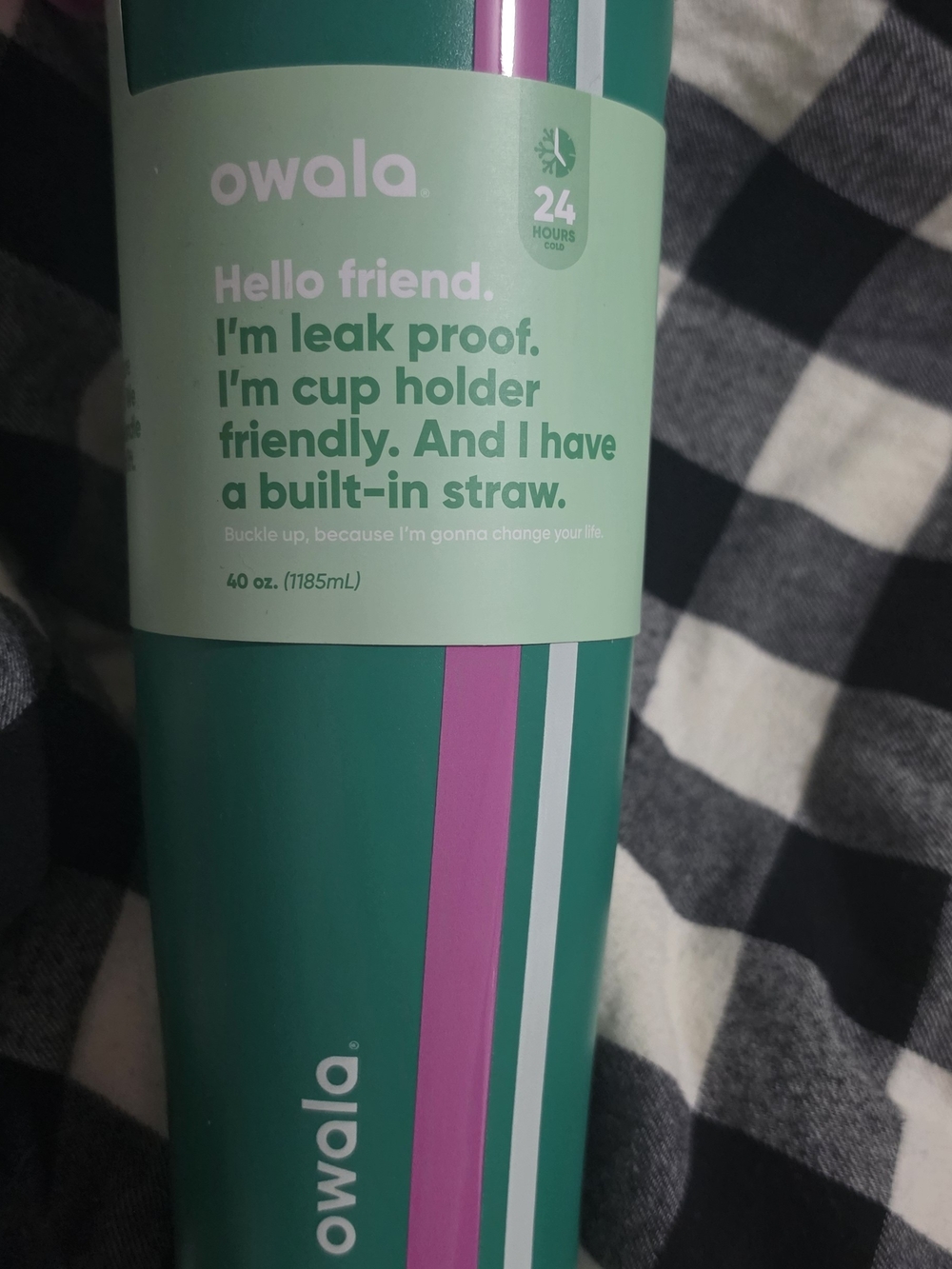 OWALA 40oz FreeSip Sway Travel Tumbler In Birthday Bash
